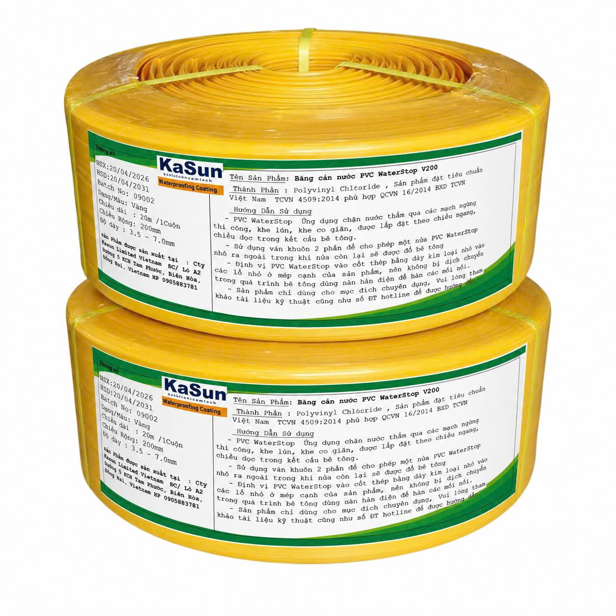 BĂNG CẢN NƯỚC PVC WATERSTOP
